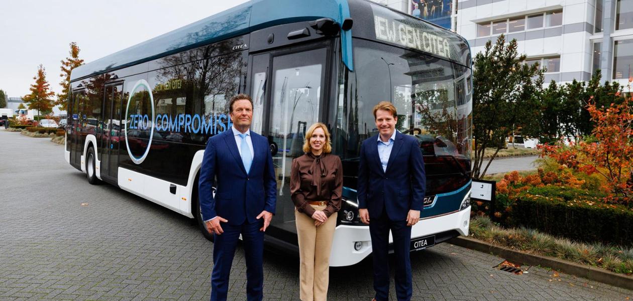 Further greening of public transport by province of North Brabant and Arriva with 64 new-generation VDL Citeas
